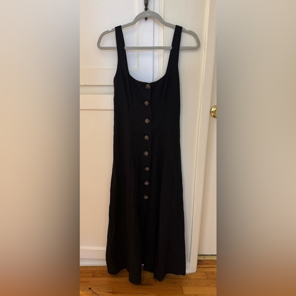 Tularosa Black Midi Dress with Button Detail… NWT​ - Picture 3 of 4